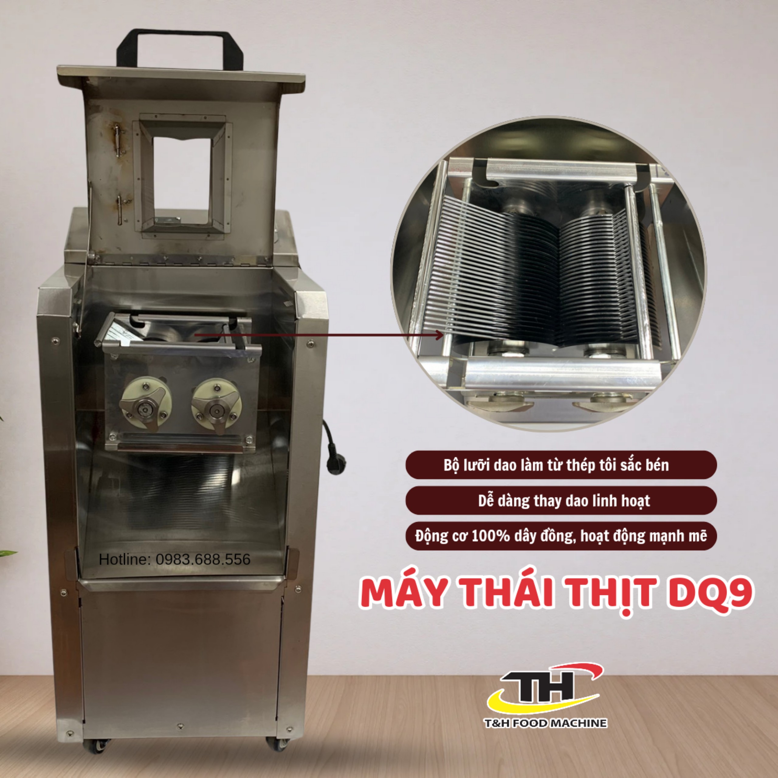 Máy thái thịt tươi sống DQ9