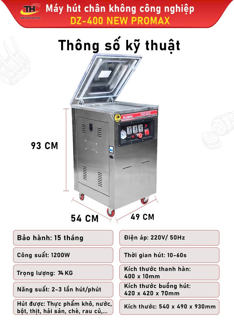 M&aacute;y H&uacute;t Ch&acirc;n Kh&ocirc;ng DZ400 New Promax