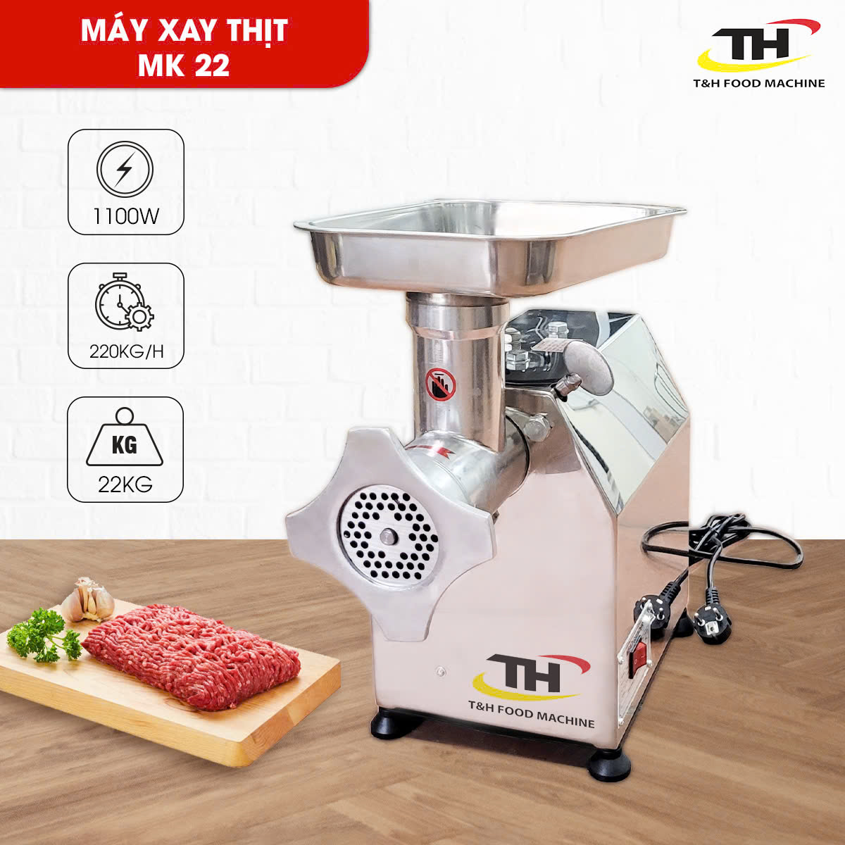 Máy xay thịt công nghiệp MK22