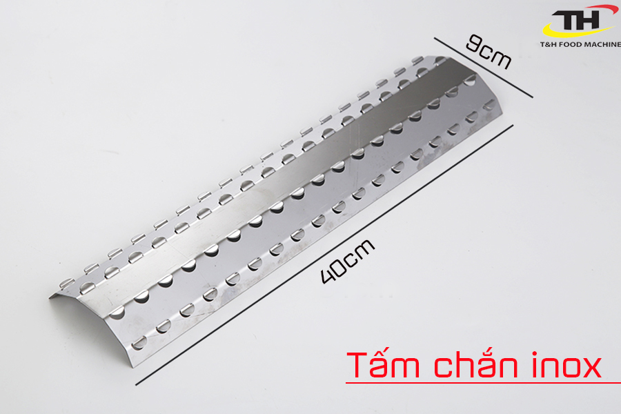 Tấm chắn inox loại dài cho bếp nướng gas