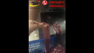Bàn giao máy thái thịt DQ-8 cho khách nước ngoài