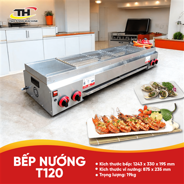 Bếp nướng thịt xiên không khói T120