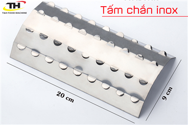Tấm chắn inox loại ngắn cho bếp nướng gas
